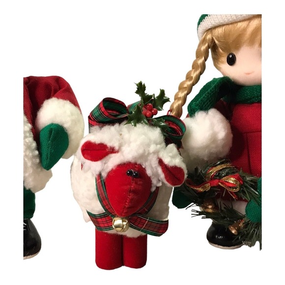 Vintage Terry's Village Christmas Boy & Girl Musical w/Moving Heads Collectable - Picture 5 of 8